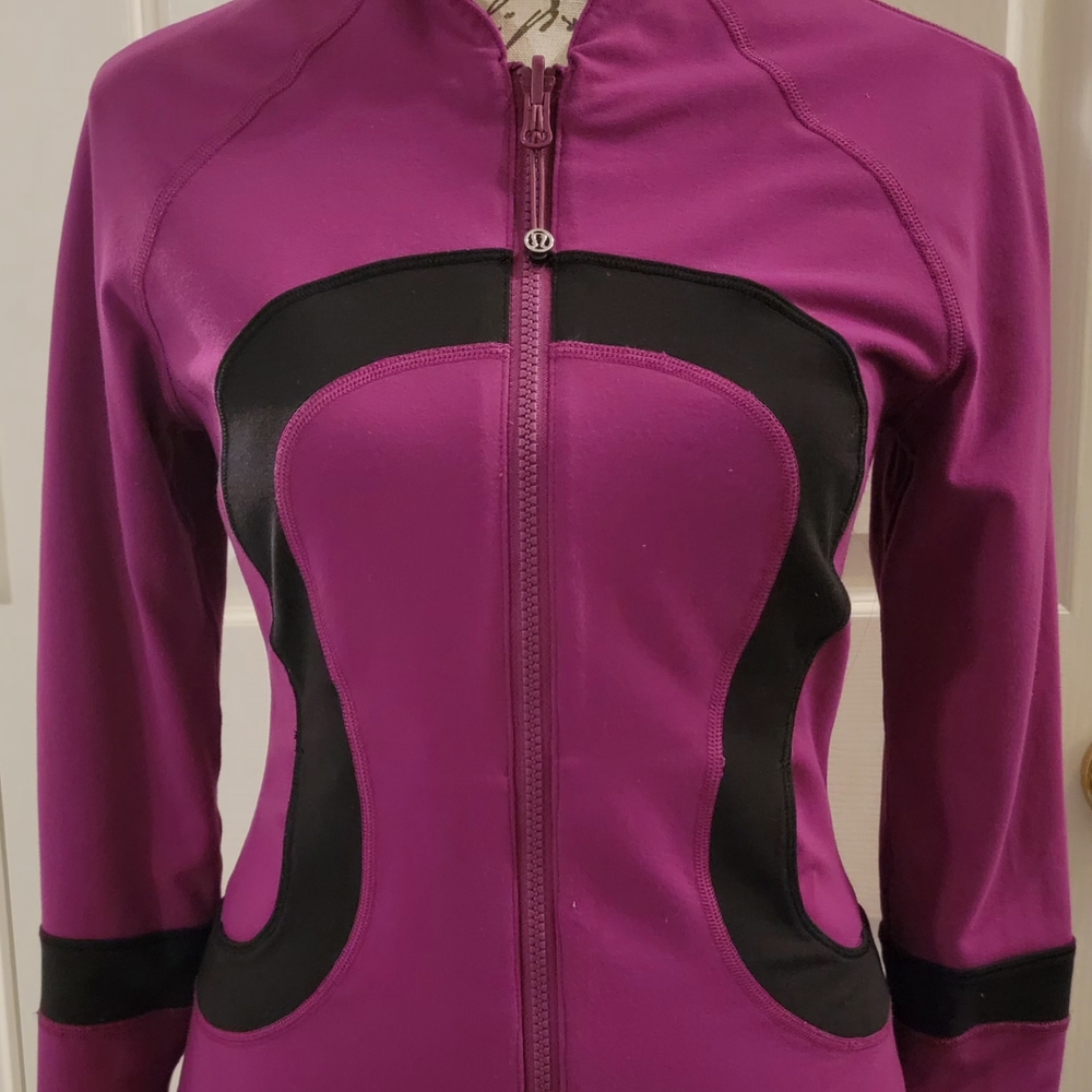 Women's Purple and Black Jacket